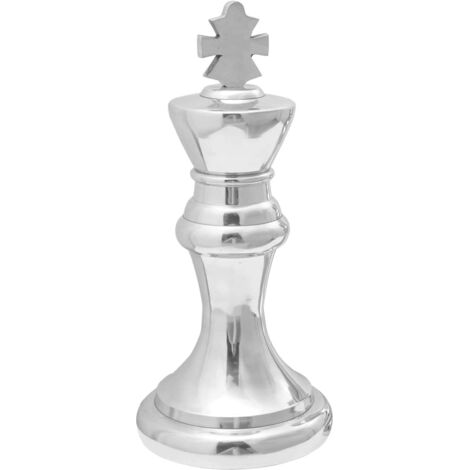 vidaXL Sculture Argento Alluminio