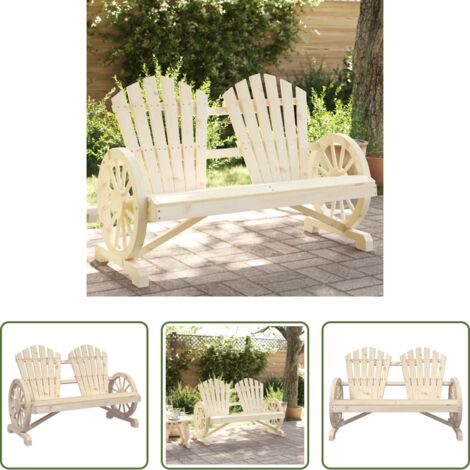 vidaXL Sedia da esterno -  Sedia da Giardino Adirondack 2 Posti in Legno Massello di Abete