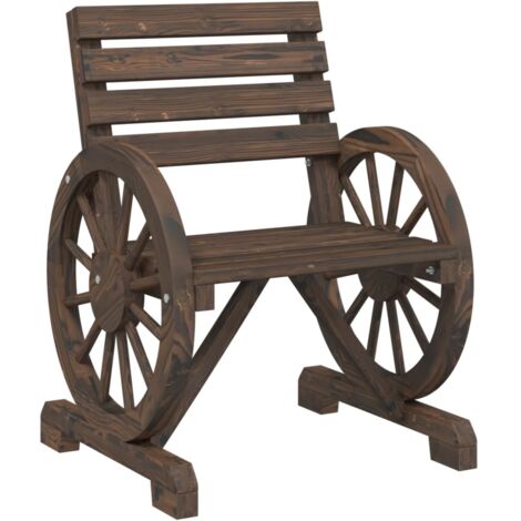vidaXL Sedia da Giardino 58x58x78,5 cm in Legno Massello di Abete