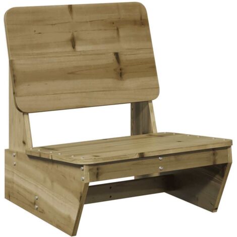 vidaXL Sedia da Giardino 60x64x70,5 cm in Legno Impregnato di Pino