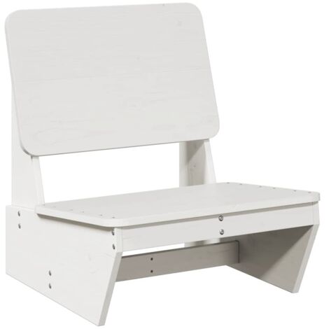 vidaXL Sedia da Giardino Bianca 60x64x70,5cm in Legno Massello di Pino