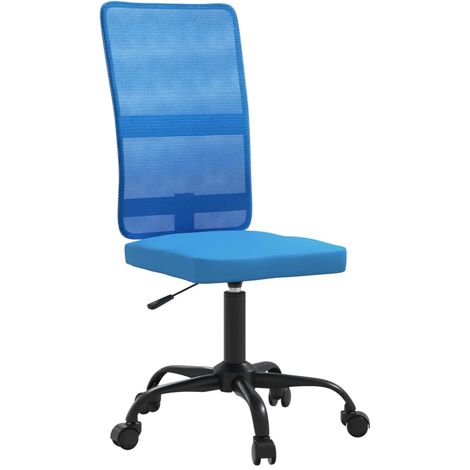 vidaXL Sedia da Ufficio Altezza Regolabile Blu in Tessuto a Rete