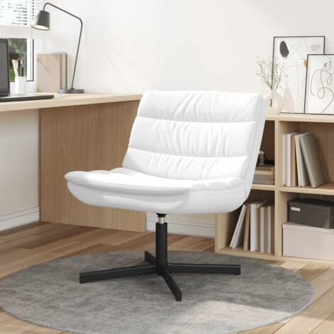 vidaXL Sedia girevole Bianco 63 x 75 x 76 cm PU