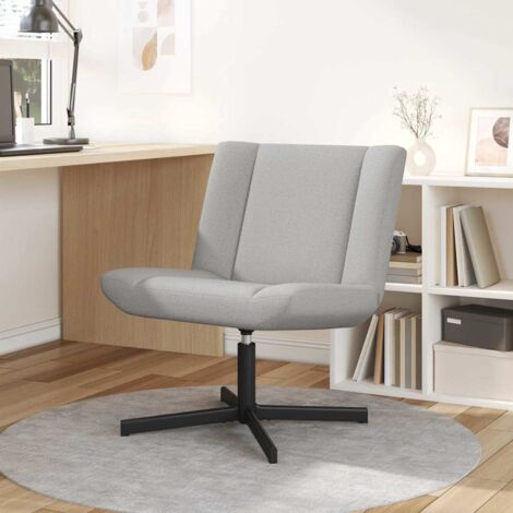 vidaXL Sedia girevole Grigio Nuvola 63 x 75 x 76 cm Tessuto