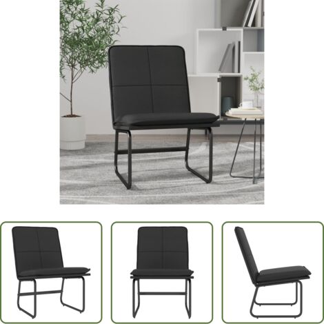 vidaXL Sedia in similpelle -  Sedia Lounge Nera 54x75x76 cm in Similpelle
