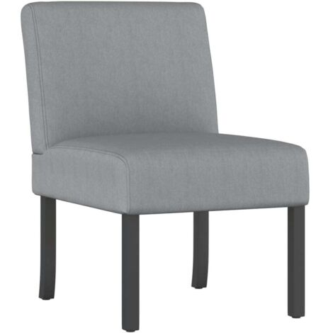 vidaXL Sedia Pantofola in Tessuto Grigio Chiaro
