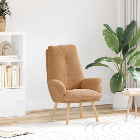vidaXL Sedia rilassante Beige 69 x 74 x 93 cm Tessuto