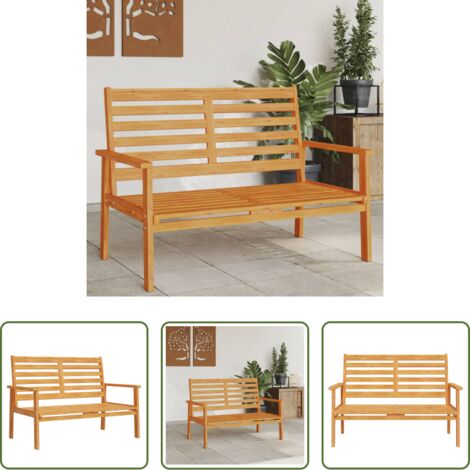 vidaXL Seduta da esterno - Panca Divano da Giardino 120 cm in Legno Massello di Acacia