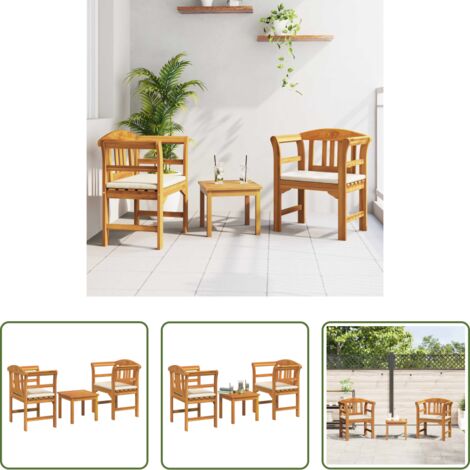 vidaXL Seduta da giardino -  Set da giardino con divano a rosa con cuscino 3 pcs