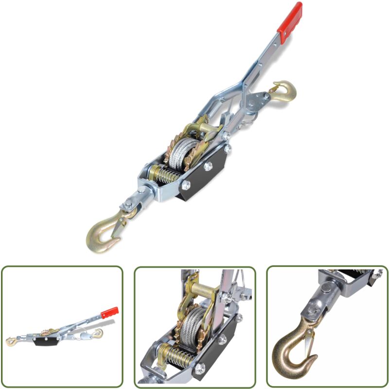 Image of The Living Store - vidaXL Seilzug 1815 kg mit zwei Gängen