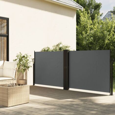 vidaXL Seitenmarkise Anthrazit 140x600 cm