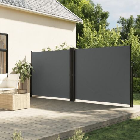 vidaXL Seitenmarkise anthrazit 160x1200 cm