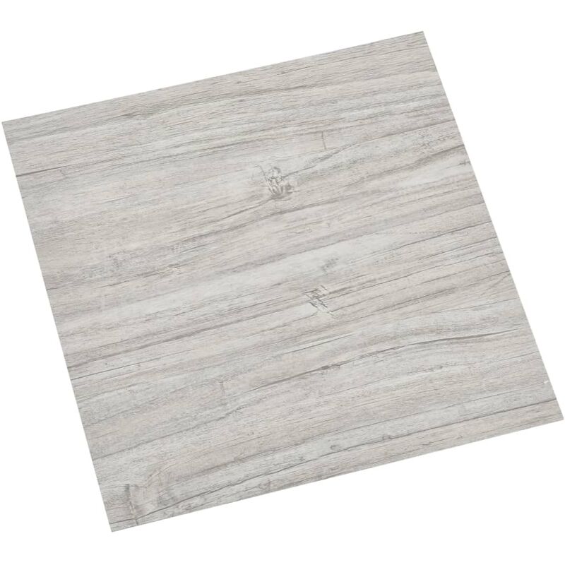Vidaxl - Self-adhesive Flooring Planks 20 pcs PVC 1.86 m² Light Grey - Grey