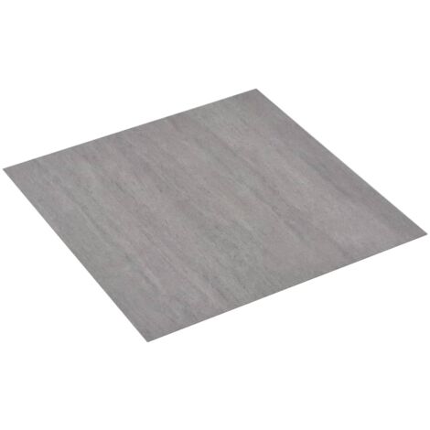 vidaXL Self-adhesive PVC Flooring Planks 5.11 m² Grey Stippled - Grey