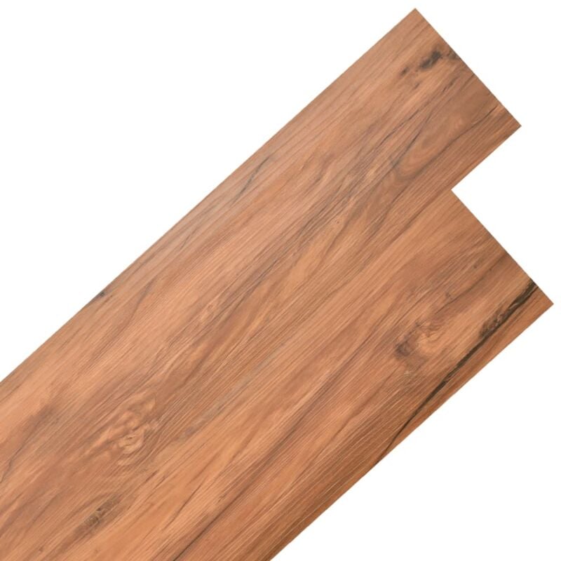vidaXL Self-adhesive PVC Flooring Planks 5.21 m² 2 mm Elm Nature - Brown