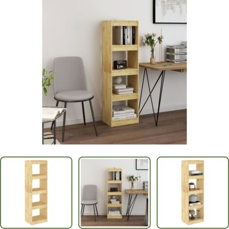 vidaXL Separador de ambientes -  Estantería divisor de espacios madera de pino 40x30x135,5 cm
