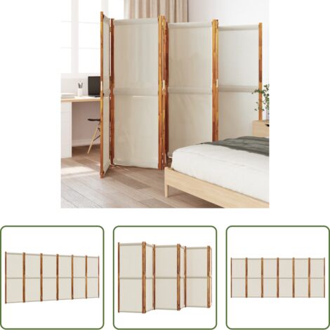 vidaXL Separazione esterna -  Divisorio a 6 Pannelli Grigio Chiaro 420x180 cm