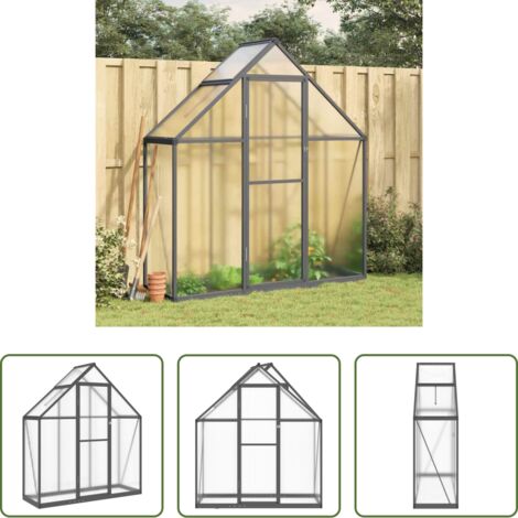 vidaXL Serra con base -  Telaio Serra con Base Antracite 169x58x195 cm in Alluminio