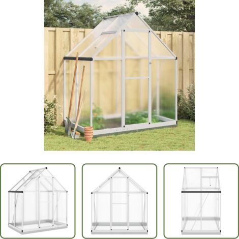 vidaXL Serra con base -  Telaio Serra con Base Argento 169x114x202 cm in Alluminio