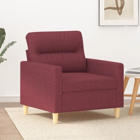 vidaXL Sessel Bordeauxrot 60 cm Stoff