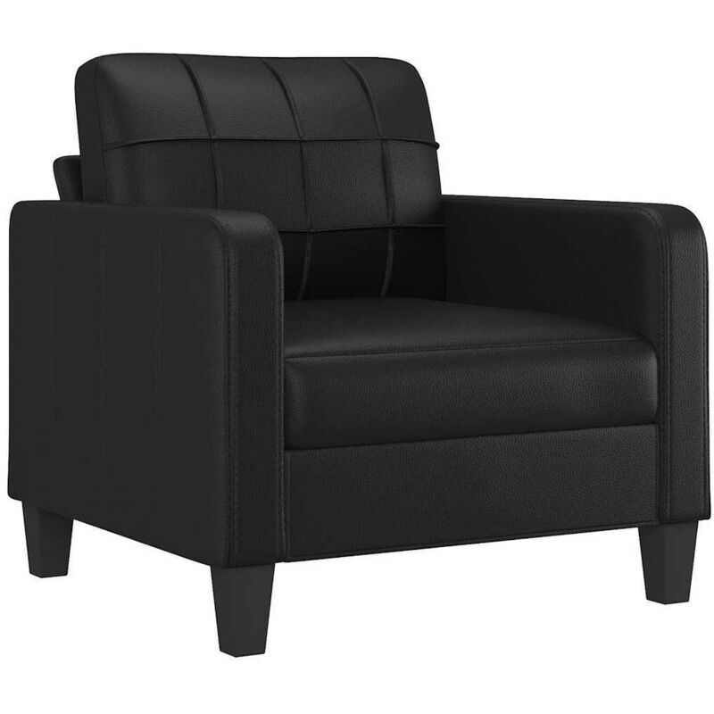 Sessel Schwarz 60 Cm Kunstleder Vidaxl