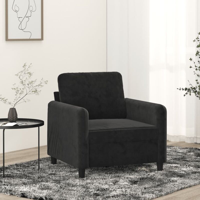 Vidaxl Sessel Schwarz 60 Cm Samt