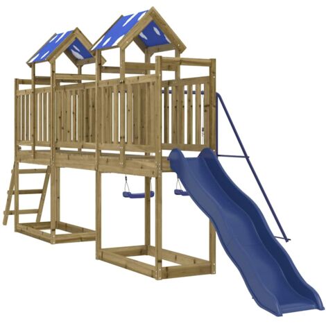 vidaXL Set da Gioco da Esterno in Legno di Pino Impregnato