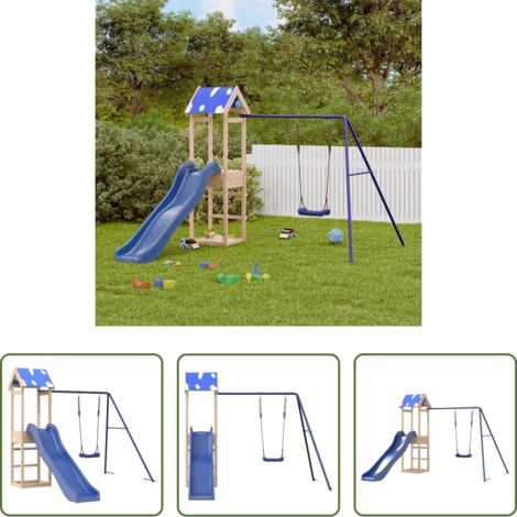 vidaXL Set da gioco da giardino -  Set da Gioco da Esterno in Legno Massello di Pino