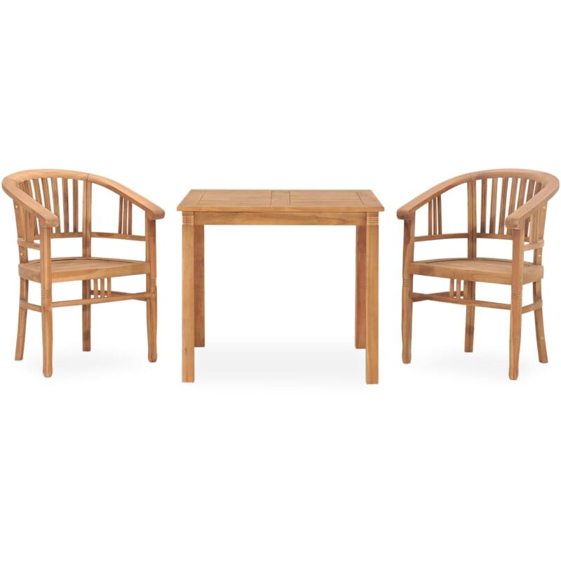 Vidaxl - Set da Pranzo da Giardino 3 pz in Legno Massello di Teak