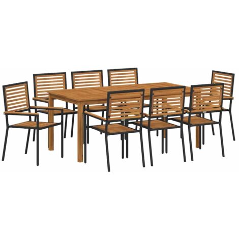 Tavolo Da Giardino In Plastica Effetto Rattan - Dimensioni 150x90x72 Cm, Antracite, Resistente Alle Intemperie