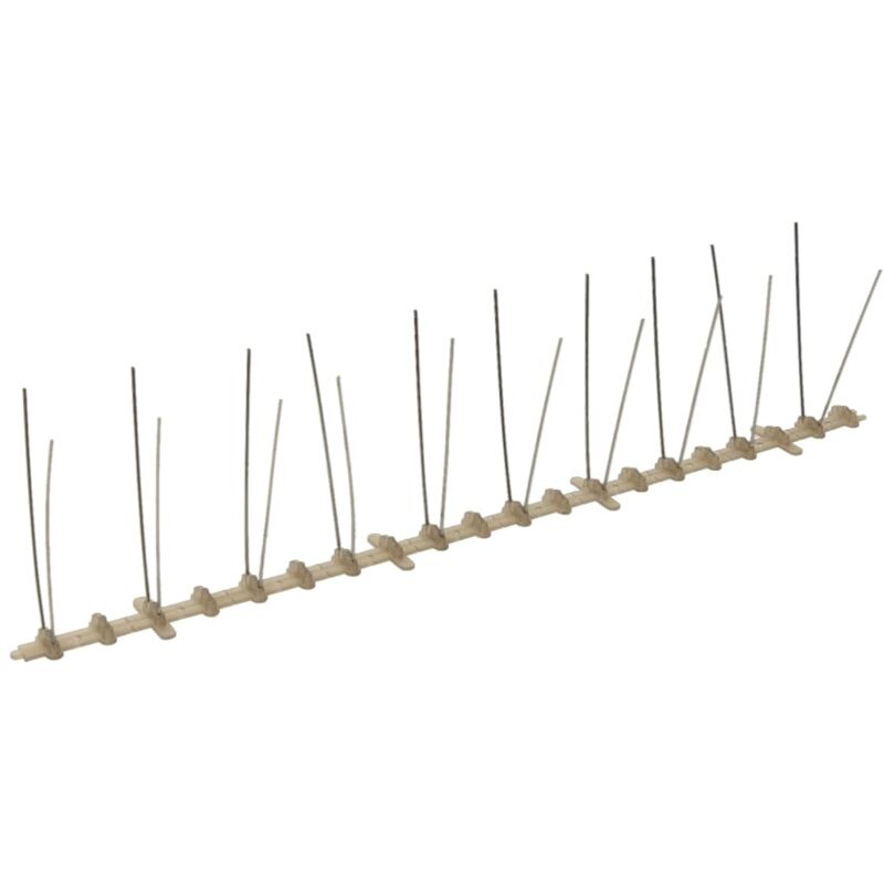 

Set de 2 hileras de pinchos contra pájaros y palomas 20 uds 10m - Vidaxl