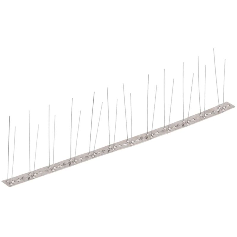

Vidaxl - Set de 2 hileras de pinchos contra pájaros y palomas 20 uds 10m