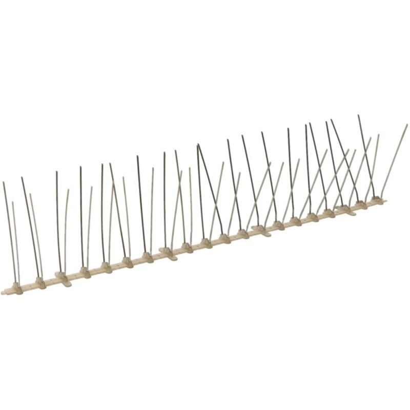 

Set de 4 hileras de pinchos contra pájaros y palomas 20 uds 10m - Vidaxl