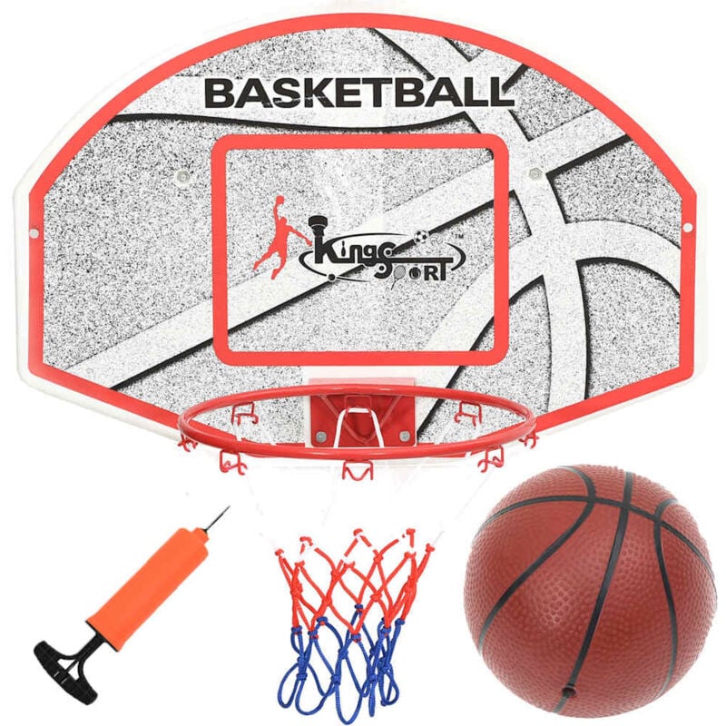 

vidaXL Set de canasta baloncesto de pared 5 pzas 66x44,5 cm - Multicolor
