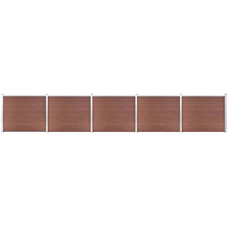 

Set de panel de valla WPC marrón 872x146 cm - Marrón - Vidaxl