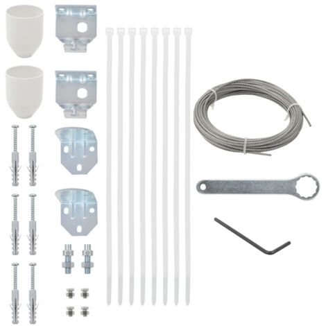 vidaXL Set di Accessori per Tenda da Sole 29 pz per Terrazzo