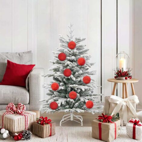 vidaXL Set di Palle di Natale 15 pcs Rosso XL