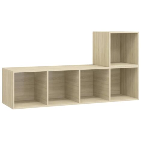 vidaXL Set Porta TV 2 pz Rovere Sonoma in Truciolato