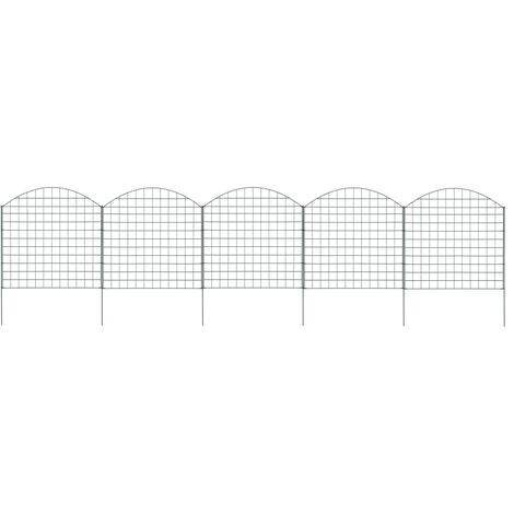 vidaXL Set Recinzione da Giardino ad Arco 77,5x78,5 cm Verde