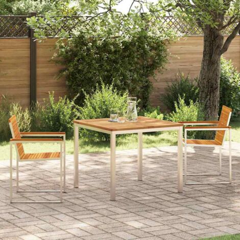 vidaXL Setdapranzodagiardino 3 pcs Acacia solida