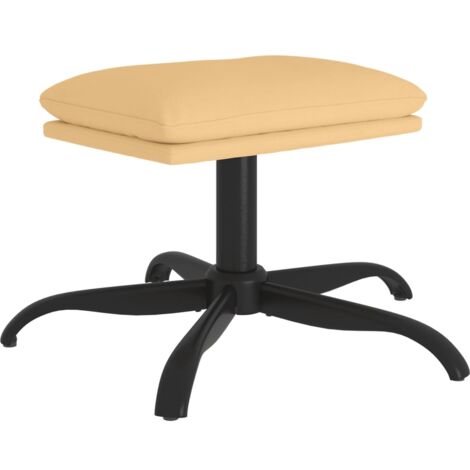 vidaXL Sgabello Crema 60x60x36 cm in Microfibra
