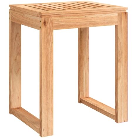 vidaXL Sgabello da Bagno 40x30x46 cm in Legno Massello di Noce