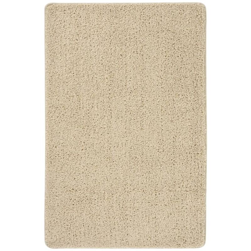 Shaggy Rug Cream 200x290 Cm Anti Slip Vidaxl