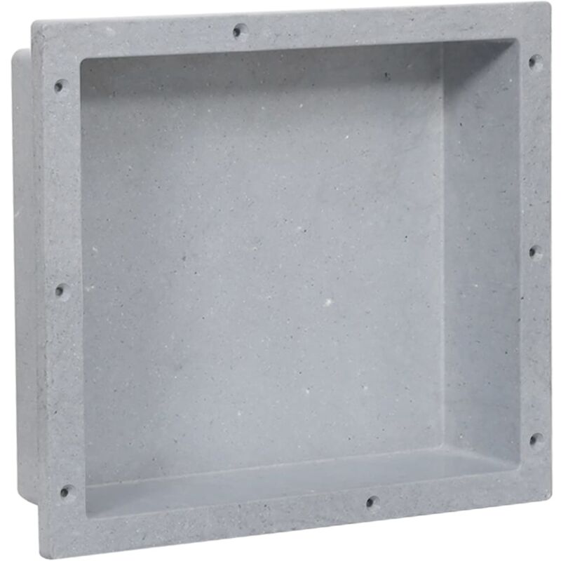 Shower Niche Matt Grey 41x36x10 Cm Vidaxl