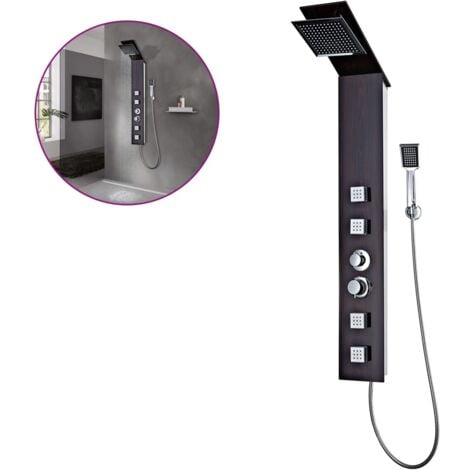 Shower Panel System Glass Brown