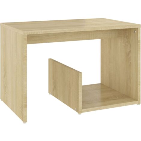 vidaXL Side Table Concrete Grey 59x36x38 cm Chipboard - Grey