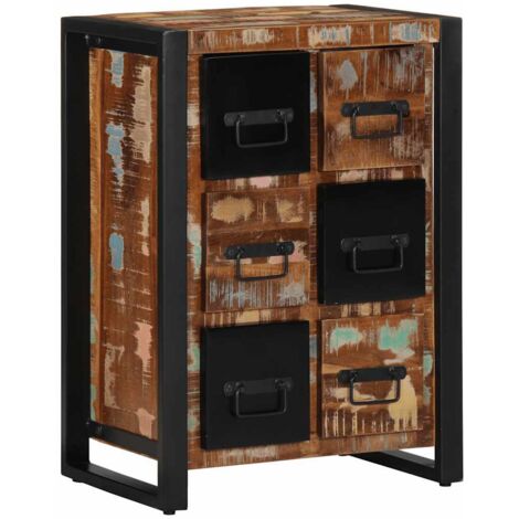 vidaXL Sideboard 50x35x70 cm Altholz Massiv