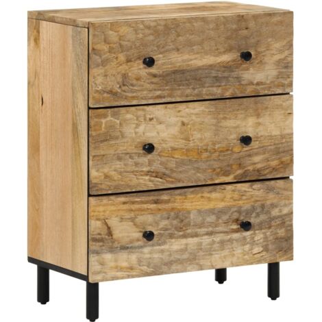 vidaXL Sideboard 60x33x75 cm aus massivem Mangoholz