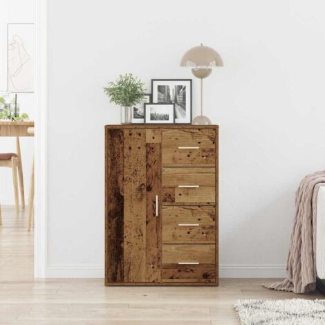 vidaXL Sideboard Altes Holz 60x31x84 cm Ingenieurholz