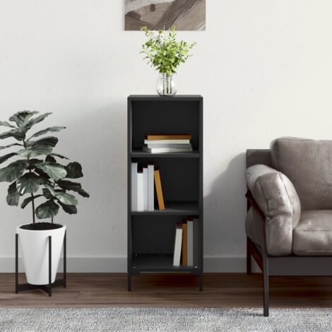 vidaXL Sideboard Black 34,5x32,5x90 cm Engineered Wood